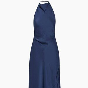 Audience Satin Dress - Blue (Aritzia)